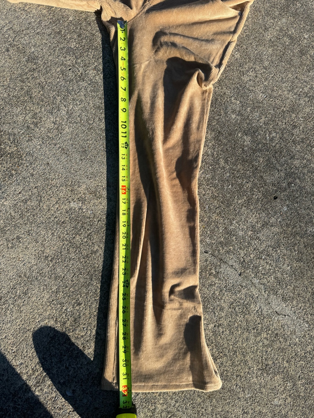 L.L. Bean Women's Bootcut Corduroy Jeans in Tan 10 Long Cottagecore Neutral - Picture 8 of 13